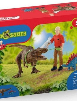 Schleich® Spielfigur DINOSAURS, Tyrannosaurus Rex Angriff (41465), (Set)