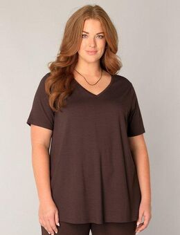 Base Level Curvy T-Shirt Alba mit V-Ausschnitt