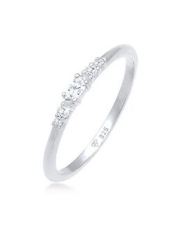 Elli Verlobungsring Zirkonia Marquise Elegant Verlobung 925 Silber