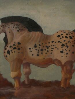 "Pferd" Öl auf Hartfaser 49x45cm 1985 - Stuttgart