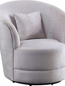 ATLANTIC home collection Drehsessel Colin, 360Â° frei drehend, in Samtveloursbezug, inkl. Zierkissen