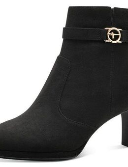 Tamaris Stiefelette Trichterabsatz, Abendschuh mit elegantem Zierriemchen mit Logoemblem