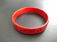 Armring rot mit Blumenmotiven1,5cm breit, 20cm Innenmass - Hannover