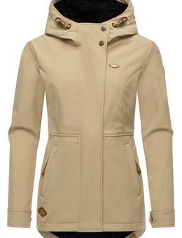 Ragwear Softshelljacke Yba sportliche Damen Outdoorjacke mit Kapuze