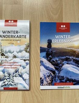 UNBENUTZT Winter-Wanderkarte Sächs. Schweiz + Erlebnisbroschüre - Wuppertal