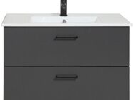 welltime Waschtisch Trento Badezimmerschrank mit Becken Bestseller, Badmöbel in Breite 80 cm, Waschplatz mit 2 Schubladen, Badschrank