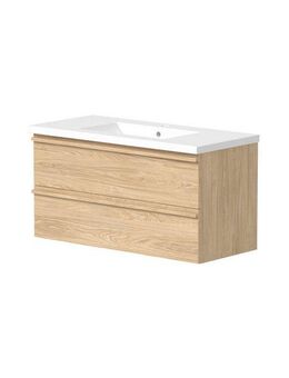 welltime Waschtisch Only inklusive Waschbecken, Schubladen mit Vollauszug, Badmöbel in verschiedenen Breiten, mit Soft-Close Funktion, FSC®