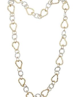 COLLEZIONE ALESSANDRO Lange Kette Chain of Love, lange Gliederkette mit Herzen