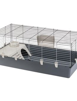 Ferplast Kleintierkäfig Rabbit 120 - grau: L 118 x B 58,5 x H 51,5 cm