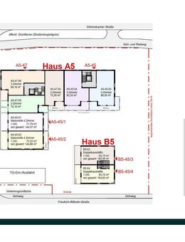 Friedrichspark Haus A5: Großer Balkon mit 17 m², Tageslichtbad, Gäste-WC, 1.-3.OG, KfW 55! - Villingen-Schwenningen