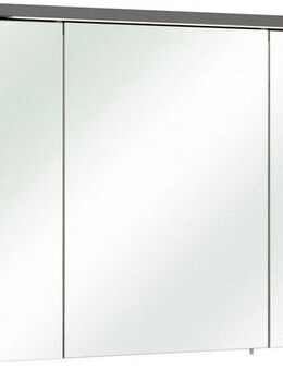 Saphir Badmöbel-Set Quickset 327 5-teilig, Waschplatz und LED-Spiegelschrank, (Set, 5-St), Anthrazit Hochglanz, inkl. Türdämpfer, 8 Türen, 1 Klappe, 4 Schubladen
