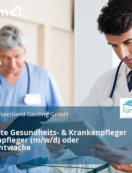 Examinierte Gesundheits- & Krankenpfleger oder Altenpfleger (m/w/d) oder Dauernachtwache - Gauting