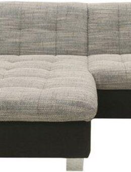 DOMO collection Ecksofa 100031 kompakte Stellmaße, komfortabel und bequem, L-Form, wahlweise mit Bettfunktion und Armteilverstellung. Breite 234 cm