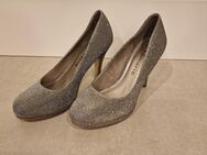 Tamaris High Heels gr. 37 Glitzer Silber - Frechen