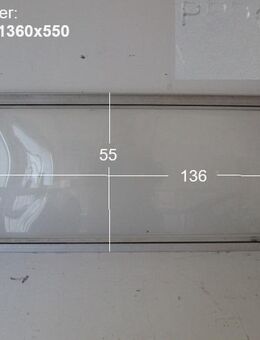 Wohnwagenfenster PERSPEX ca 136 x 55, klar, gebraucht, ohne Rahmen (zB Hymer/Fendt/Tabbert) Sonderpreis - Schotten Zentrum