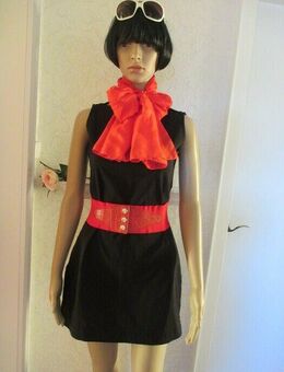 NEU mit ETIKETT * Audrey -Look * Etui * Mini- Kleid * Tunika "A.S. Design" Gr. 32- 34/ XS * schwarz * Gothic * - Riedlingen