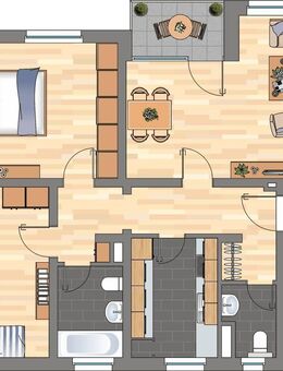 Modernisierte 3-ZKB-Wohnung in der 7. Etage eines Hochhauses im Hansaviertel zu vermieten! - Wilhelmshaven