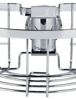 WENKO Duschablage Duschstangencaddy Floresta Rund, Anbringung ohne Bohren und Schrauben