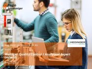 Manager Quality Control / Analytical Expert (m/w/d) - Stuttgart