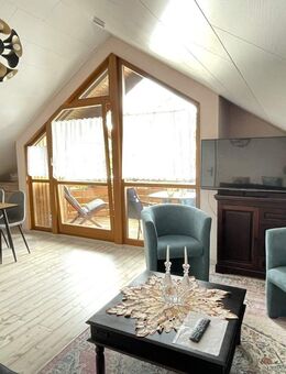 Voll möblierte 2-Zimmer-Wohnung mit Balkon + Stellplatz für Pendler - Krauchenwies