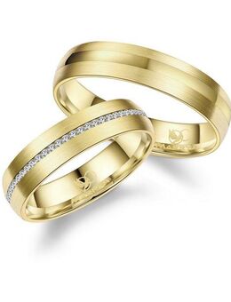 MARRYA Verlobungsring Edelstahl Ringe Trauringe Eheringe Partnerringe