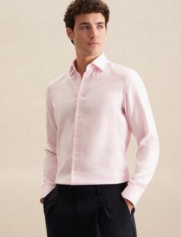 seidensticker Businesshemd Schwarze Rose Slim 1/1 Kentkragen Struktur