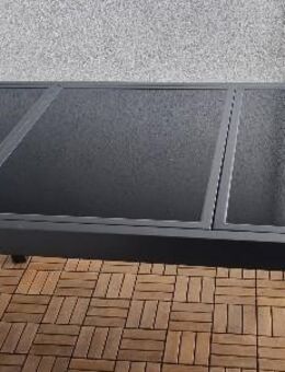 Gartenmöbel Tisch Aluminium Set Glastisch Stühle Hochlehner - Berlin