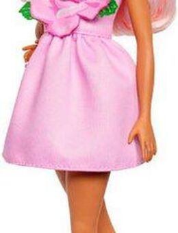 Barbie Anziehpuppe Fashionista Puppe mit Rosenkleid