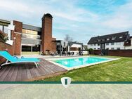 Luxuriöses Einfamilienhaus mit Pool, großem Garten und Apartment - Pulheim