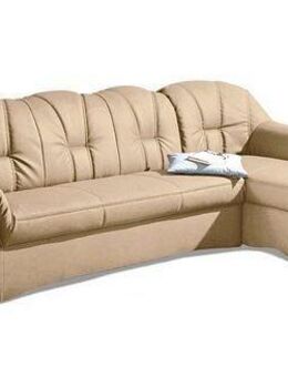 DOMO collection Ecksofa Papenburg, zeitlose Rückensteppung, elegante Formensprache, L-Form, in großer Farbvielfalt, wahlweise mit Bettfunktion