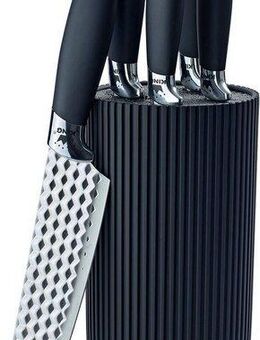 KING Messer-Set CONIC (Set, 6-tlg), Messerklingen mit Wabenstruktur