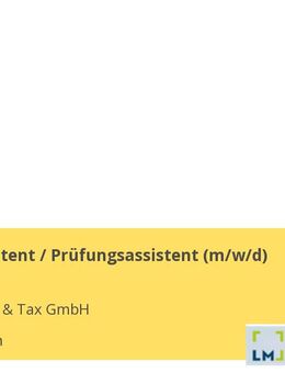 Steuerassistent / Prüfungsassistent (m/w/d) - München