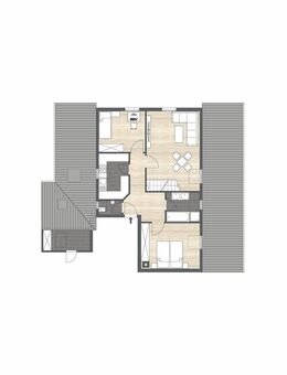 Vermietete 3-Zimmer-Wohnung im Dachgeschoss mit Ausbaureserve - Nürtingen