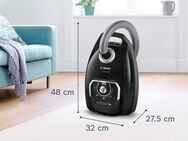 BOSCH Bodenstaubsauger Serie 8 BGL8XALL, Testsieger, ideal für Allergiker, Hygiene-Filter, 650 W, mit Beutel, 10 Jahre Motorgarantie, XXL-Polsterdüse, langes Kabel, leise, schwarz