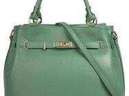 Samantha Look Henkeltasche, echt Leder, Made in Italy, geräumige Henkeltasche mit Smartphonefach
