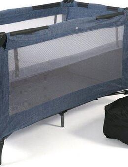 CHIC4BABY Baby-Reisebett Luxus, Jeans Blue, inkl. Transporttasche