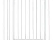 Hauck Türschutzgitter Open N Stop 2 Set inklusive Verlängerung 9 cm, White, auch als Treppenschutzgitter verwendbar, 84-89 cm