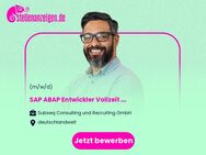 SAP ABAP Entwickler (m/w/d) Vollzeit / Teilzeit