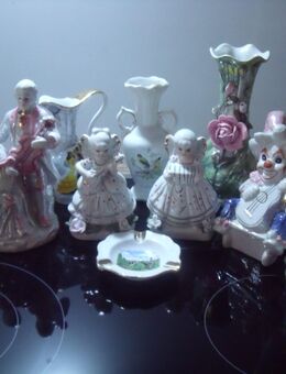 Porzelan Keramik Deko verschiedene Figuren Sammeln + Geschenk , Silber Set Kette 925. - Aachen