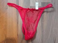Roter String Tanga Höschen durchsichtig Gr S * NEU * - Bonn