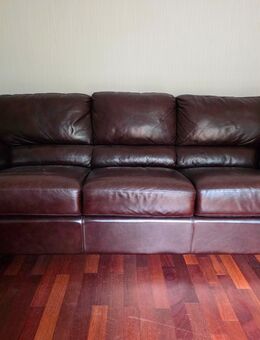 gepflegte Leder Couch - Schöneiche (Berlin)