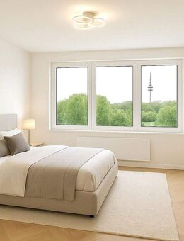 Schwabing-West: möbl. Apartment mit EBK in Neubauqualität am Olympiapark *** Kernsaniert *** - München