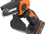 Worx Akku-Kettensäge 20V Akku Einhand Ketten- u. Astsäge, 12cm, 12,00 cm Schwertlänge, Set, inklusive 20V/2Ah Akku und Ladegerät