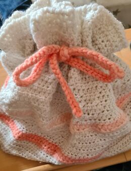 Großer Zugbeutel gestrickt - Castrop-Rauxel