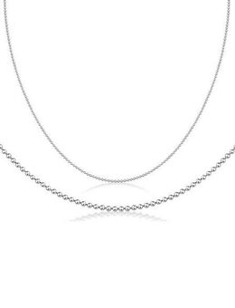 Firetti Collierkettchen Schmuck Geschenk Silber 925 Kugelkettengliederung in mehreren Breiten, Made in Germany