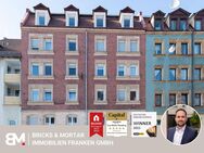 Kernsanierter Altbau trifft auf Rendite - Stilvolle 2-Zimmer-Wohnung mit Balkon und Einbauküche - Nürnberg
