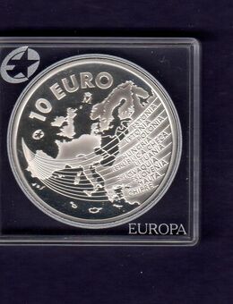 Silbermünze 10 Euro Spanien, EU Erweiterung 2004 - Körner