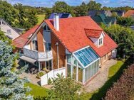 Lifestyle & Luxus: Architektenhaus auf sonnigem Grdstk. Winter-Garten, Sauna, 3 Terr., Dopp-Gar. uvm - Handewitt