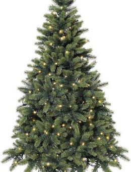 Creativ deco Künstlicher Weihnachtsbaum Weihnachtsdeko, künstlicher Christbaum, Tannenbaum, mit LED-Lichterkette