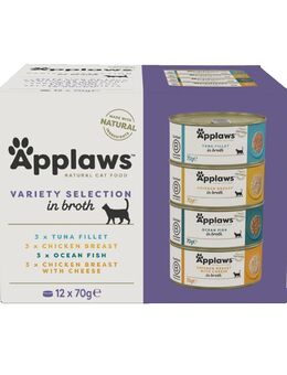 Applaws Adult Dose Mix 12 x 70 g - Mixpaket Brühe (4 Sorten)